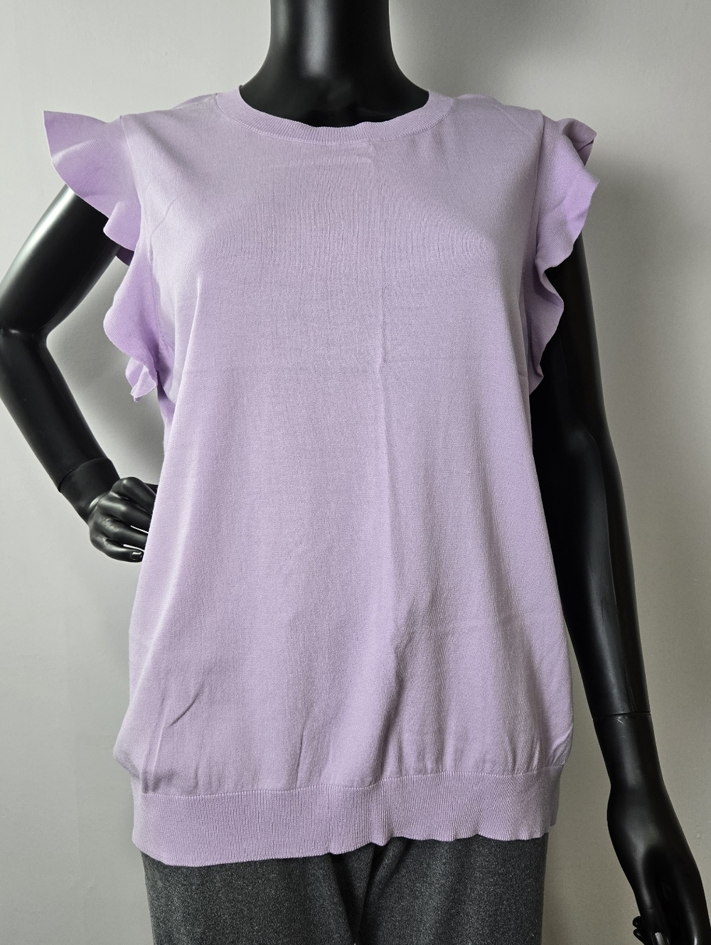 3 For $60.  Halogen Knit Lilac Ruffle Sleeve Tunic